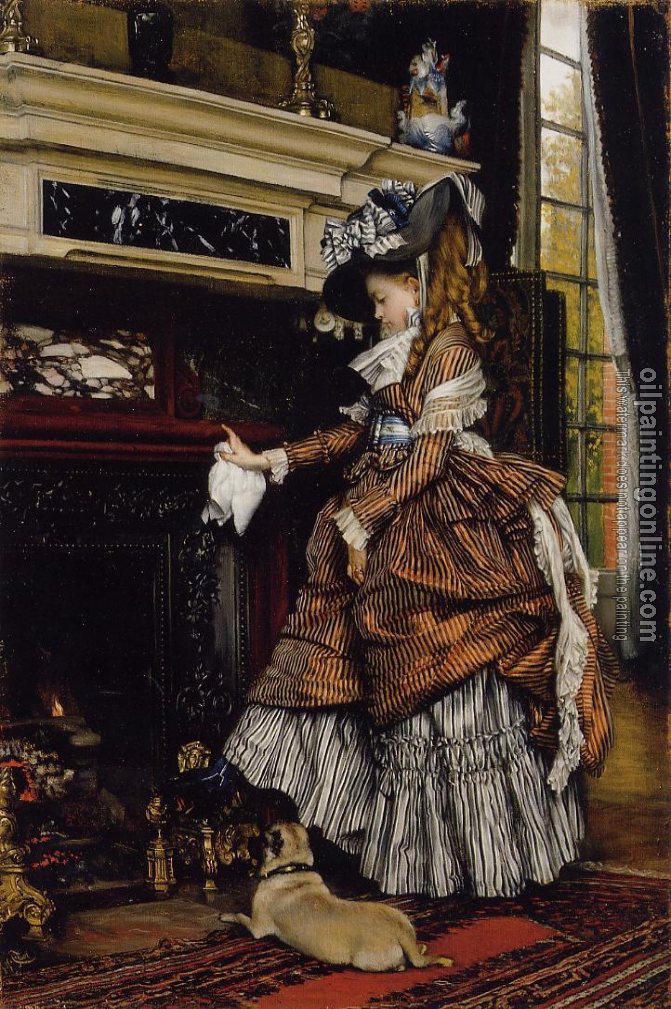 Tissot, James - The Fireplace